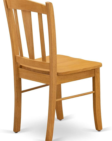 East West Furniture Oxford 5 Piece Modern Set Includes a Square Wooden Table and 4 Kitchen Dining Chairs, 36x36 Inch, Oak - LeafyLoom