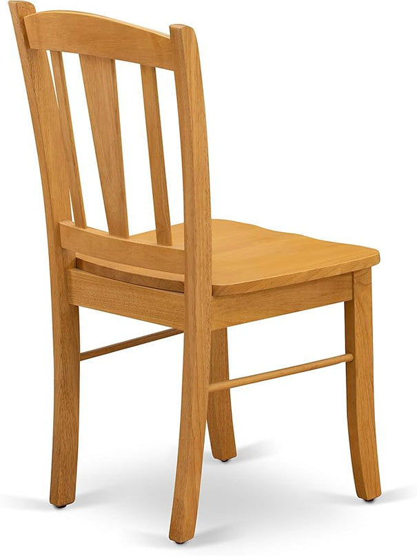 East West Furniture Oxford 5 Piece Modern Set Includes a Square Wooden Table and 4 Kitchen Dining Chairs, 36x36 Inch, Oak - LeafyLoom