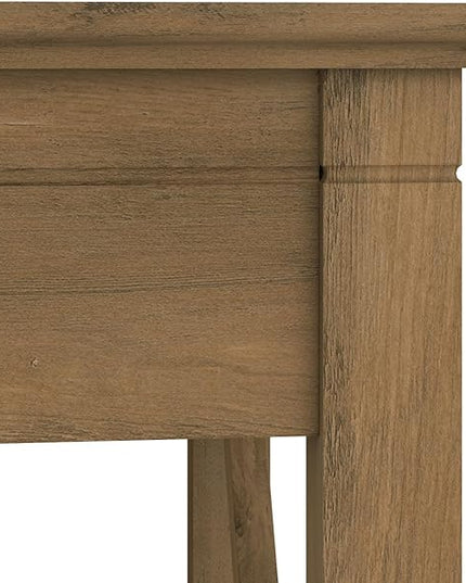 Bush Furniture Key West 48W Writing Desk in Reclaimed Pine - LeafyLoom