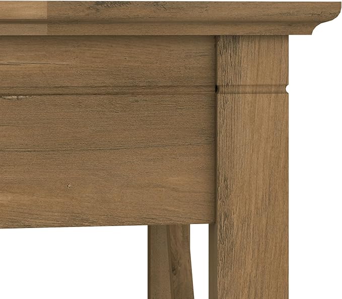 Bush Furniture Key West 48W Writing Desk in Reclaimed Pine - LeafyLoom
