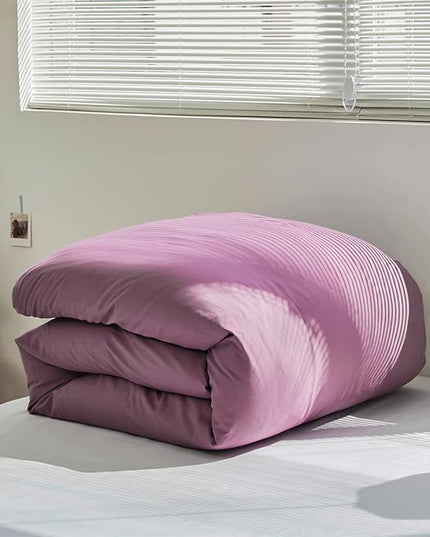 Purple Comforter Queen Grape Color Bedding Set 3 Pieces Comforter Set Lightweight Comforter Set Queen Breathable - LeafyLoom