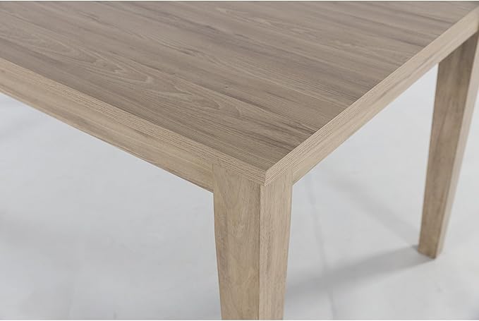 Signature Design by Ashley Gleanville Contemporary Dining Table, Light Brown - LeafyLoom