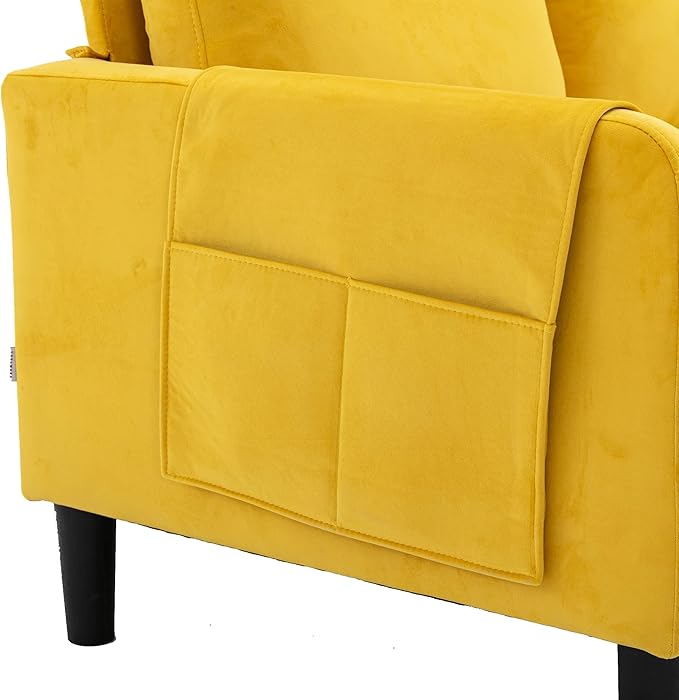 72.44" L-Shaped Reversible Sectional Sofa w/Pull Out Bed & Storage Chaise Lounge,Interior Furniture Comfy Sleeper Corner Couch with 3 Throw Pillows and Pockets,for Dorm,Apartment,Yellow - LeafyLoom