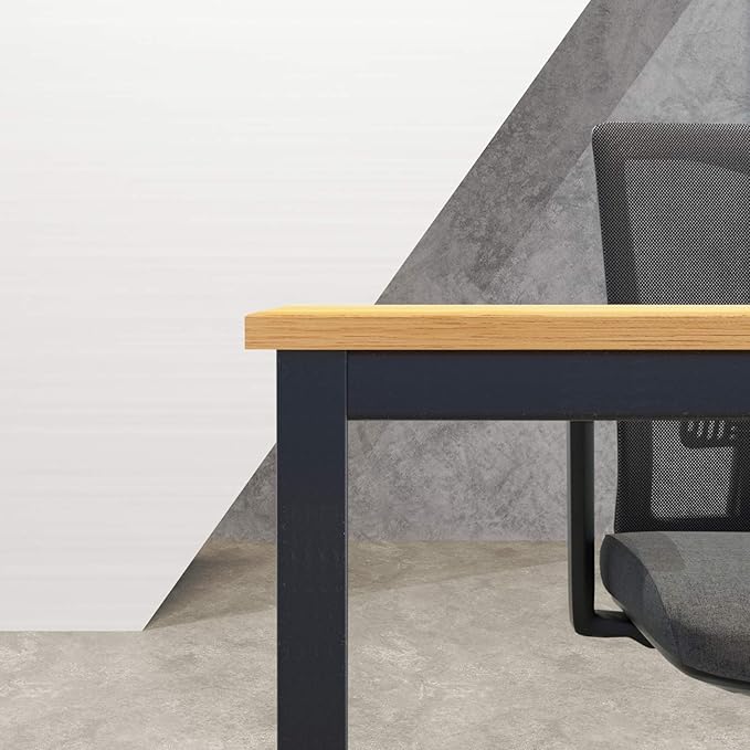 SDHYL 47 inches Contemporary Computer Desk Spacious Workstation Sturdy Writing Desk Meeting Desk, S7-GCP2AC3-120TB - LeafyLoom
