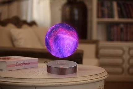 VGAzer Levitating Moon Lamp Floating and Spinning in Air Freely with 16 Colors LED Galaxy Moon Lamp Lights,Unique Gift & Decorative Lamp for Kids Lover Friends - LeafyLoom