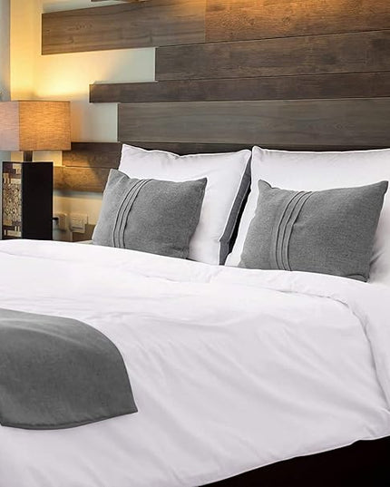 Utopia Bedding Bed Pillows for Sleeping King Size (Grey), Set of 6, Cooling Hotel Quality, Gusseted Pillow for Back, Stomach or Side Sleepers - LeafyLoom