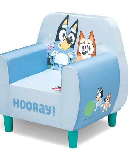 Delta Children Bluey Foam Chair, Blue - LeafyLoom