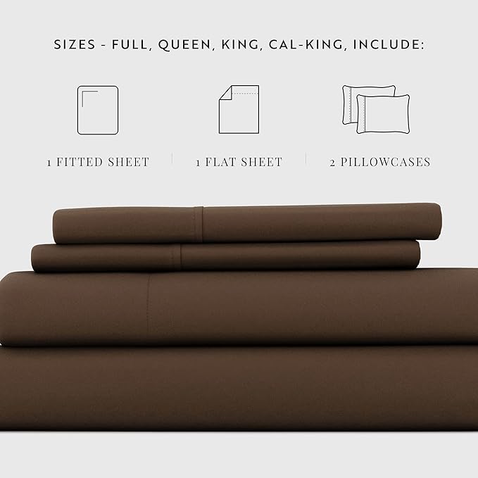 Linen Market Bed Sheets for Twin Size Bed (Gold) - Sleep Better Than Ever with These Soft and Cooling Twin Sheets - Deep Pocket Fits 16" Thick Beds - 4 Piece Twin Sheet Set - LeafyLoom