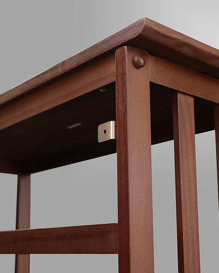 Casual Home Mission Style 5-Shelf Bookcase, Walnut - LeafyLoom