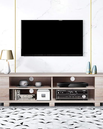 Wood TV Stand, Large - LeafyLoom