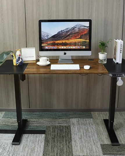 Standing Desk Adjustable Height Desk,63x30Inches, Stand Up Desk Table for Home Office, Home Office Computer Desk,Memory Preset,Height adjustments from 28" to 46" - LeafyLoom