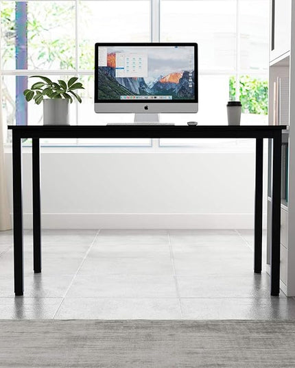 soges 47 inches Desk Computer Desk Home Office Table Writing Desk Study Table Computer Workstations Black GCP2AC3-120BK - LeafyLoom