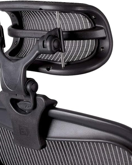The Original Headrest for The Herman Miller Aeron Chair H3 Carbon | Colors and Mesh Match Classic Aeron Chair 2016 and Earlier Models | Headrest ONLY - Chair Not Included - LeafyLoom