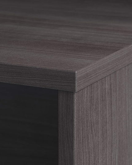 Bush Business Furniture 500 home-office-desks, 72W x 24D, Storm Gray - LeafyLoom