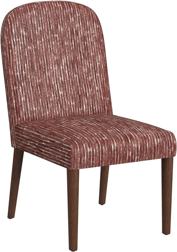 HomePop Classic Parsons Dining Chairs, Red Rust Chenille Woven (Single Pack) - LeafyLoom