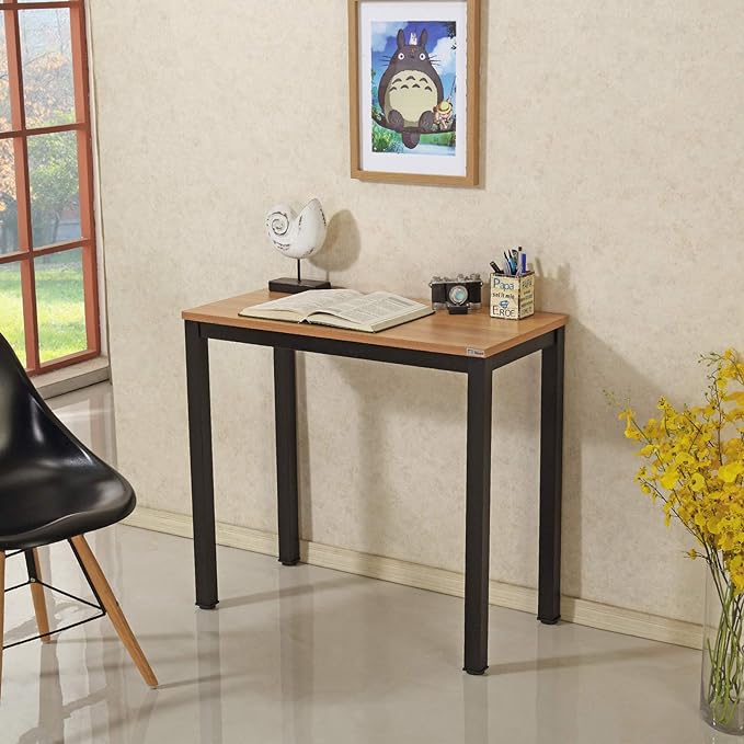 Need Small Computer Desk 31-1/2'' Sturdy and Heavy Duty Writing Desk for Small Spaces and Small Desk Study Table Laptop Desk- AC3BB-80-40 - LeafyLoom