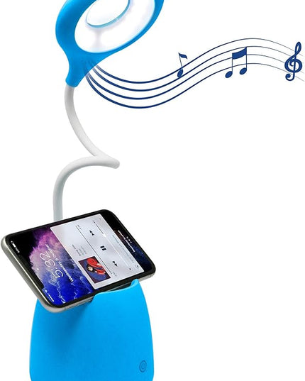 Aduro U-Light Aduro U-Light Desk Lamp Table Light with Wireless Speaker & Phone Stand Desk Organizer, Flexible Gooseneck Table Lamp - Perfect for Home Office Blue - LeafyLoom