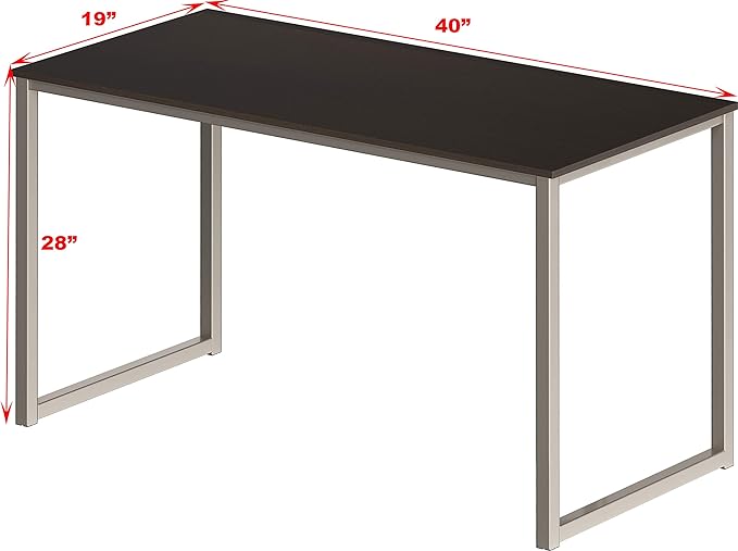 SHW Home Office 40-Inch Computer Desk, Espresso - LeafyLoom