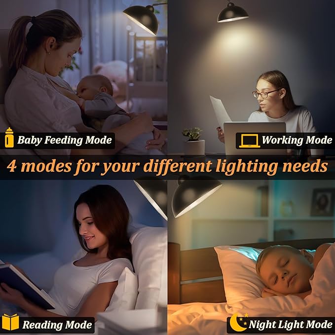 Black Arc Floor Lamp for Living Room, Dimmable LED Corner Floor Lamp with Remote Control, Modern Arch Standing Floor Lamp Curved (2700-6000K 9W LED Bulb Included - LeafyLoom