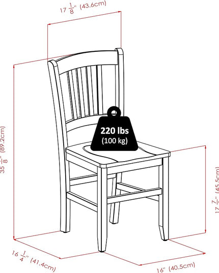 Winsome Madison Seating, Walnut Medium - LeafyLoom