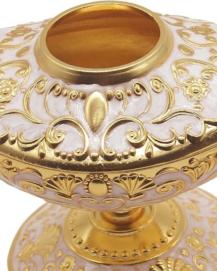 Classic Vintage Collectable Rare Legend Aladdin Magic Genie Costume Lamp Home Table Decoration & Gift, Golden White - LeafyLoom