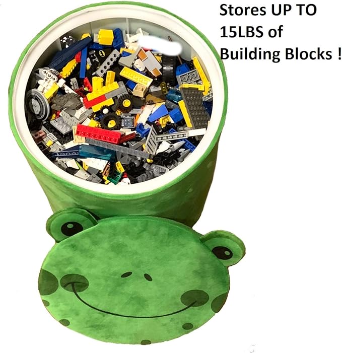 Storl Organizer Storage Stool for Toy and Cloth and Kids Stool (Duck, 12Wx13H) - LeafyLoom