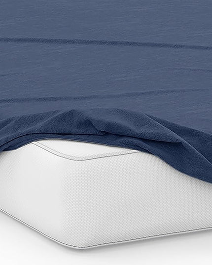 Northwest Ashford Home Essentials Bedding, 4 Piece King Size Sheet Set, Estate Blue - LeafyLoom
