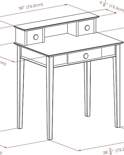 Winsome Wood Studio Home Office, Honey - LeafyLoom