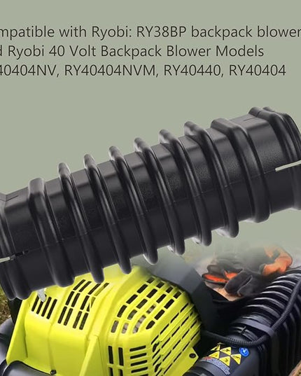 580473001 Replacement Flex Tube for Ryobi RY38BP 38cc backpack blower and Ryobi 40 Volt Blower Models RY40404NV, RY40440, RY40404 - for Ryobi leaf blower parts - LeafyLoom