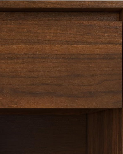 SIMPLIHOME Hunter Nightstand, 20 inch, Walnut - LeafyLoom