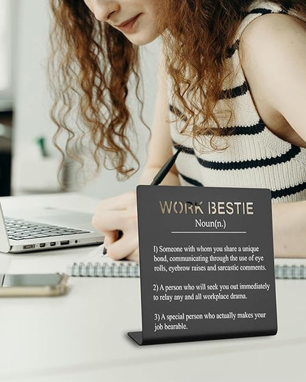 Office Gift For Work Bestie Gifts for Work Friends Women Best Coworkers Retirement Leaving Farewell Going Away New Job Gifts for Colleague Coworker Colleague to Friend Gifts (black) XLK07 - LeafyLoom
