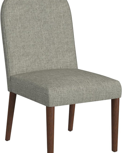 HomePop Classic Parsons Dining Chairs, Gray Woven (Single Pack) - LeafyLoom