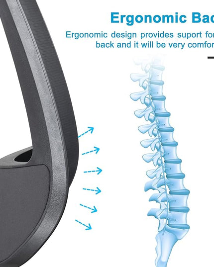 BOLISS Big and Tall 400lbs Mesh Computer Ergonomic Chair,Office Chair, Desk Chair,Height Adjustable Armrest,Lumbar Support,Swivel Computer Task Chair-Black - LeafyLoom