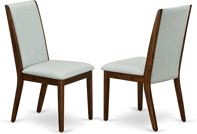 East West Furniture OXLA5-AWA-05 Oxford 5 Piece Dining Set Includes a Square Kitchen Table and 4 Parson Chairs, 36x36 Inch - LeafyLoom