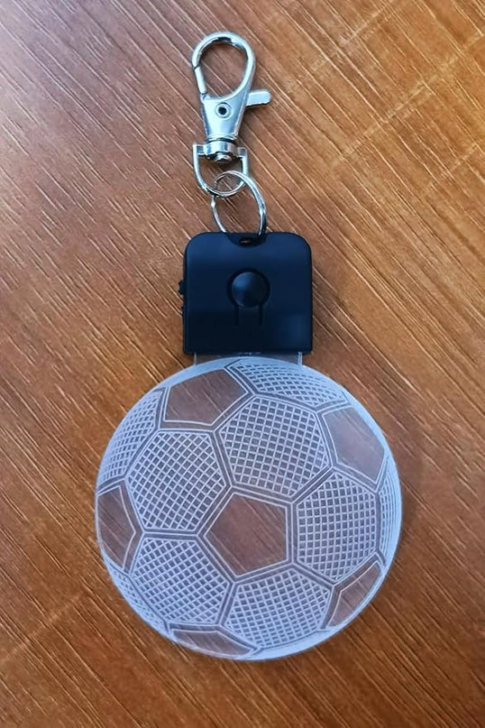 Kids Night Light Soccer 3D Illusion Lamp Soccer Gifts Light Best Gifts for Teen Boys Night Light for Kid Bedroom Room Football Decor with 7 Colors Changing Lights for Birthday, Halloween, Xmas Gift - LeafyLoom