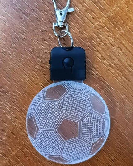 Kids Night Light Soccer 3D Illusion Lamp Soccer Gifts Light Best Gifts for Teen Boys Night Light for Kid Bedroom Room Football Decor with 7 Colors Changing Lights for Birthday, Halloween, Xmas Gift - LeafyLoom