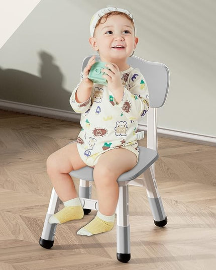 Kids' Desk Chairs Adjustable Height is Suitable for Children's Chairs Used in Families, Schools and Day-Care Between 2-10 Years Old The Max Bearing Capacity is 220LB(5PCS-Beige) - LeafyLoom