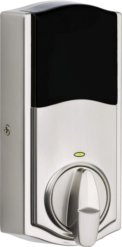 Kwikset 914 Traditional Keypad SmartCode Electronic Deadbolt Smart Lock featuring SmartKey Security and ZigBee 3.0 Technology in Satin Nickel, Large, 914TRL ZB 3.0 15 Kwikset
