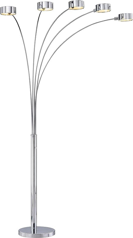 Artiva USA 88" Micah Arched Floor Lamp with Dimmer - LeafyLoom