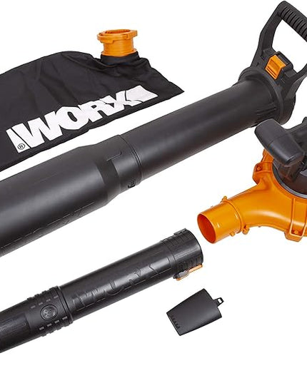 Worx WG518 12 Amp 2-Speed Electric Leaf Blower/Mulcher/Vacuum - LeafyLoom