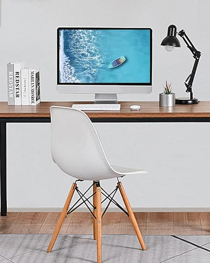 Large Table 35x70 Inches Computer Desk/Dining Table, Office Desk Sturdy Writing Workstation for Home Office Modern Simple Sturdy Laptop Study Table- Walnut - LeafyLoom