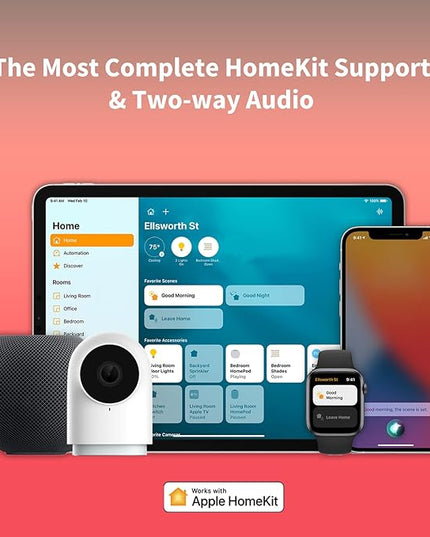 Aqara Security Camera Hub Indoor G2H Pro, 1080p HD HomeKit Secure Video Indoor Camera, Night Vision, Two-Way Audio, Zigbee Hub, Plug-in Cam Works with Alexa, Homekit, Compatible with Google Assistant Aqara