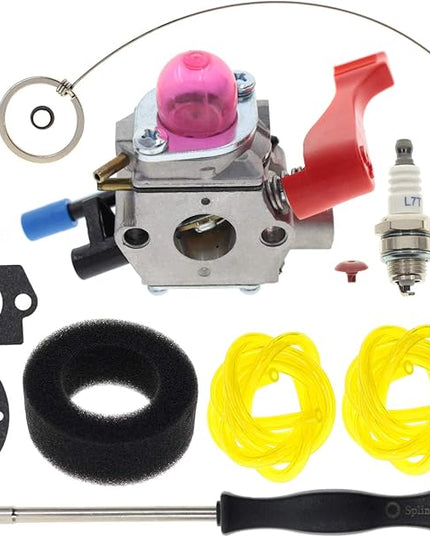 WT-784 Carburetor with Air Filter Tune Up Kit for Poulan Craftsman 530071465 530071775 B1750 B1750LE BV1650 BV1650LE BV1800 BV1800LE BV1850 BV1850LE BV200LE BV2000 Leaf Blower - LeafyLoom