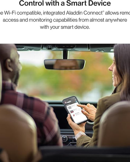 Genie QuietLift Connect – WiFi Smart Garage Door Opener with Added Wireless Keypad, ¾ HPC Smart Belt Drive – Compatible with Alexa and Google Assistant, Model 3053-TKV GENIE