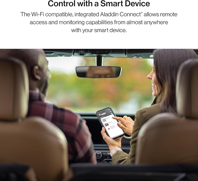 Genie QuietLift Connect – WiFi Smart Garage Door Opener with Added Wireless Keypad, ¾ HPC Smart Belt Drive – Compatible with Alexa and Google Assistant, Model 3053-TKV GENIE