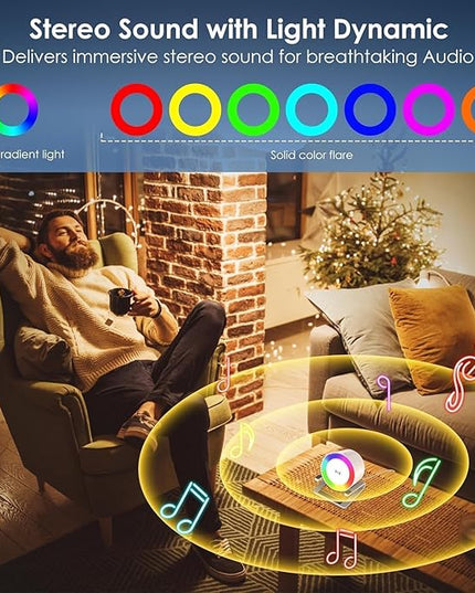 15 W Wireless Charger with Bluetooth Speaker and Night Light Induction Wireless Chargers with 5 RGB Light Modes Touch Dimmable Bedside Lamp Gifts for Women and Men - LeafyLoom