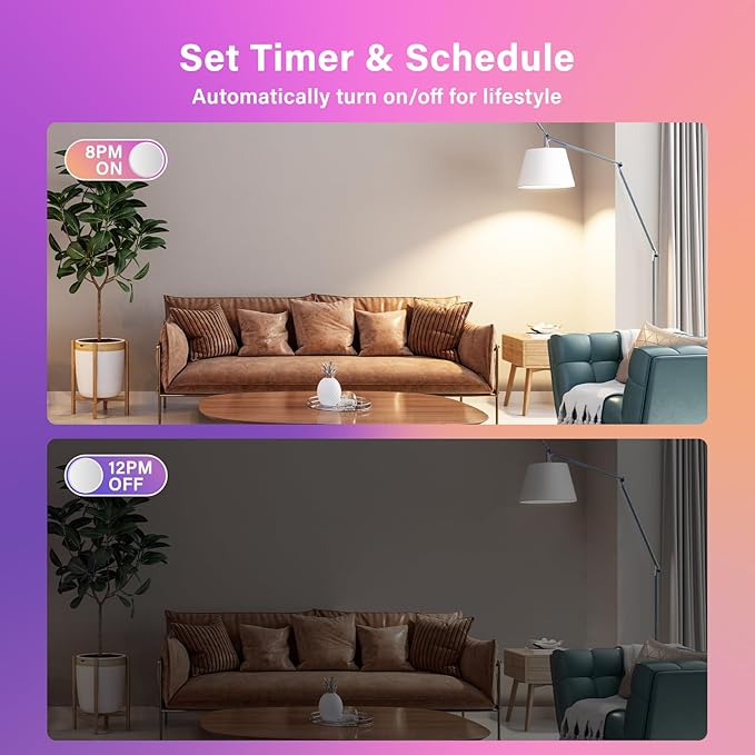 Sengled G2 Smart Light Bulbs That Compatible with Alexa & Google Assistant, Wi-Fi & Bluetooth LED Light Bulbs Dimmable, Led Bulbs 5000K Daylight, No Hub Required, 60W Equiv. 800LM CRI>90, 4 Pack Sengled