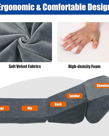 Adjustable Japanese Floor Chair, Multifunctional Legless Chair Floor Pillow Meditation Cushion, Padded Folding Sofa Chair, Portable Floor Seat for Adults & Kids - LeafyLoom