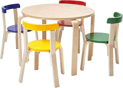 ECR4Kids ECRKids Seating, 5-Piece Table and Chairs Set, Assorted - LeafyLoom