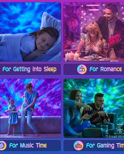 ONEFIRE Galaxy Projector, White Noise Night Light Projector for Bedroom, Bluetooth Music Ceiling Projector Room Lights, Remote Timer Galaxy Light Skyligh,Star Lights Projector for Kids Teen Girl Gifts OneFire
